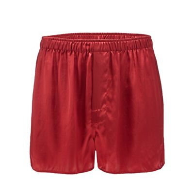 The Collection Red silk boxers